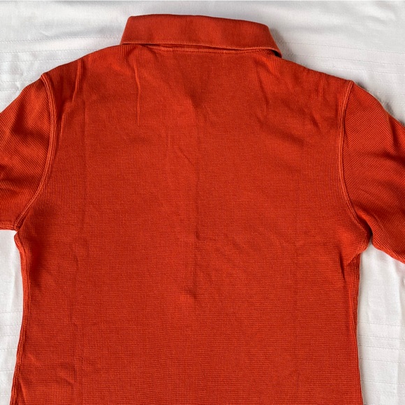Tommy Hilfiger Waffle Knit Cotton 3/4 sleeve polo shirt - Picture 7 of 8